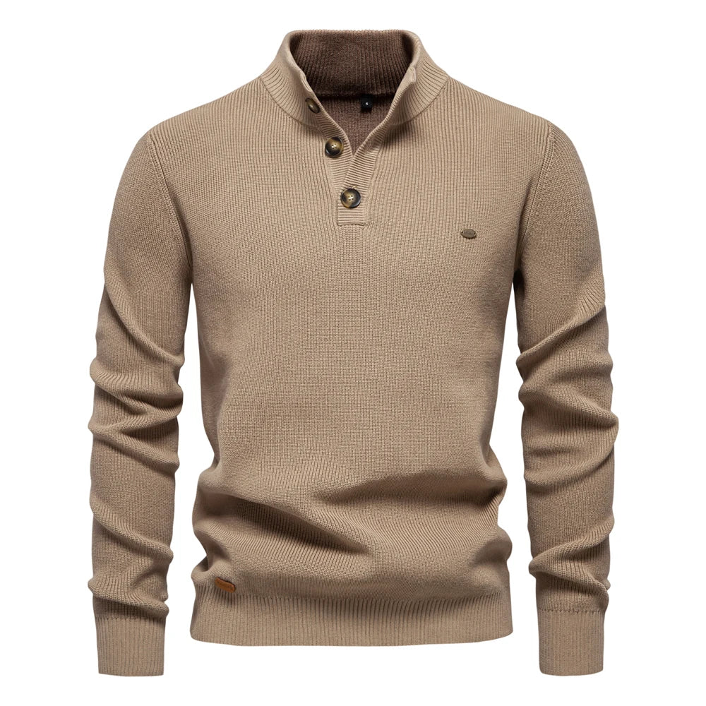 Harlow  | Men's Sweater with Button Design