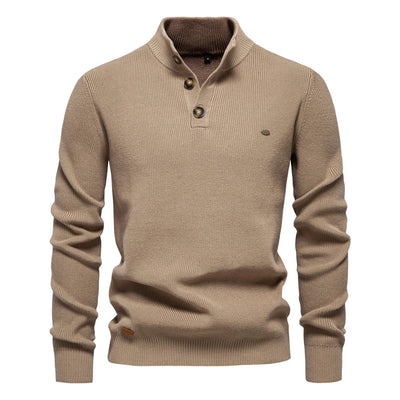 Harlow  | Men's Sweater with Button Design