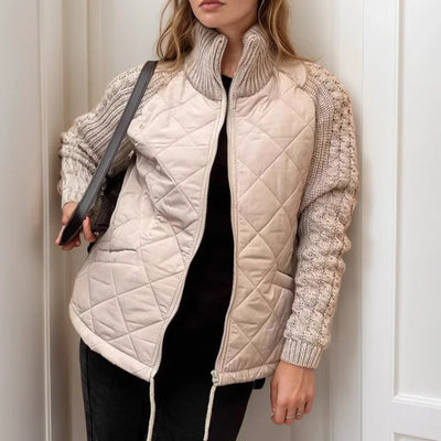 Norwegian Soft™ Quilted Jacket with Knitted Detail / European Design that Embraces Style!