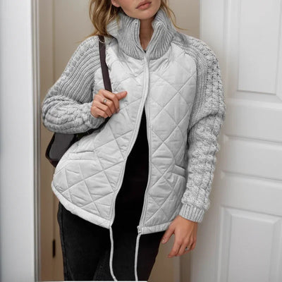 Norwegian Soft™ Quilted Jacket with Knitted Detail / European Design that Embraces Style!
