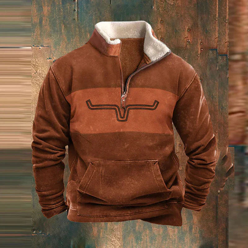 WYATT | WESTERN ZIP-UP SWEATER