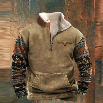 WYATT | WESTERN ZIP-UP SWEATER