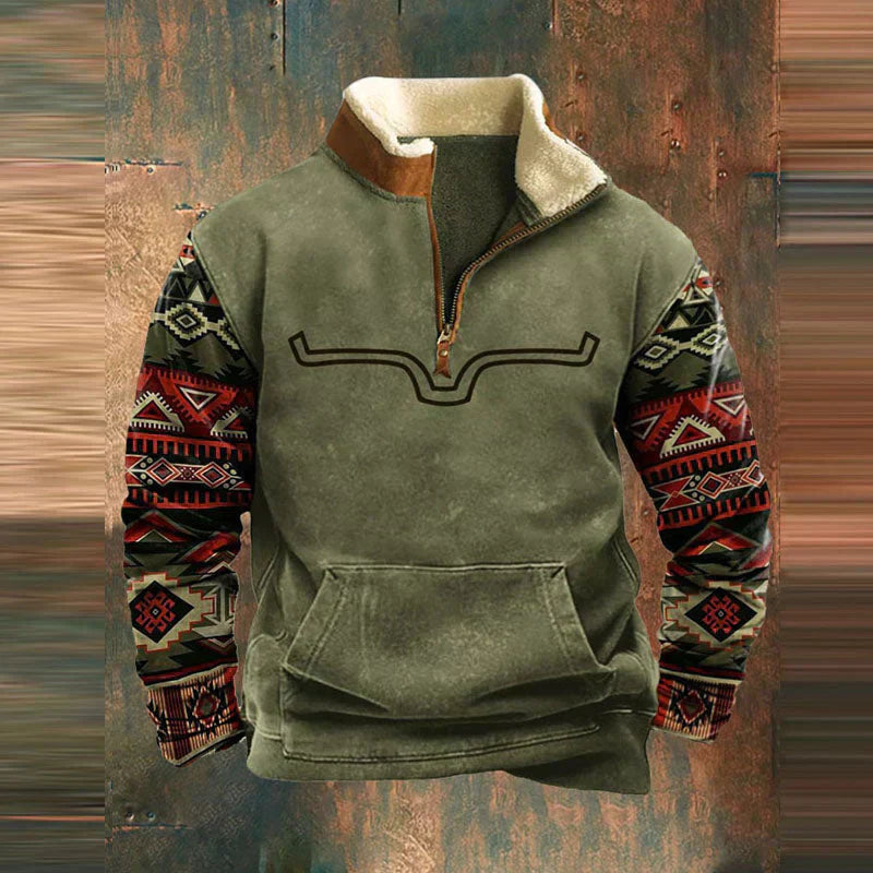 WYATT | WESTERN ZIP-UP SWEATER