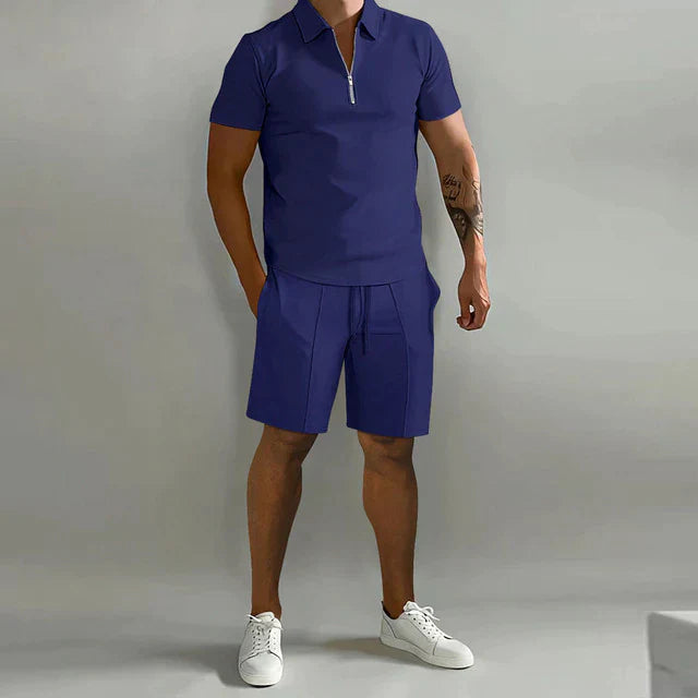 Men's Polo Shirts Set | Luxury Polo and Shorts
