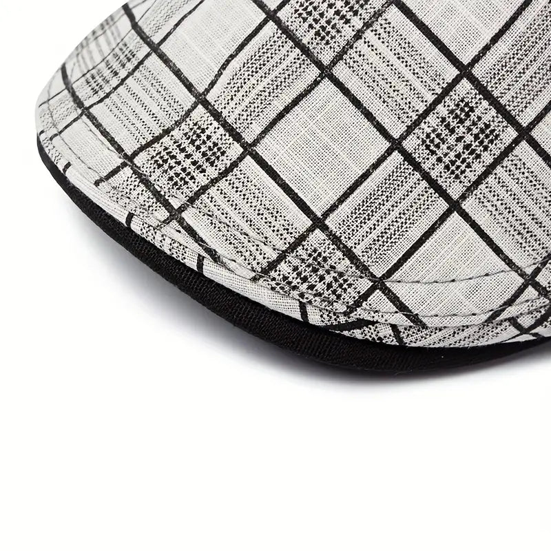 Ashford  - Adjustable Vintage Plaid Beret Cap