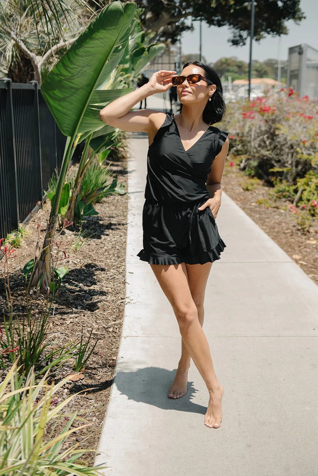 MARGARET | BATHING SUIT WITH RUFFLES AND BREAST SUPPORT
