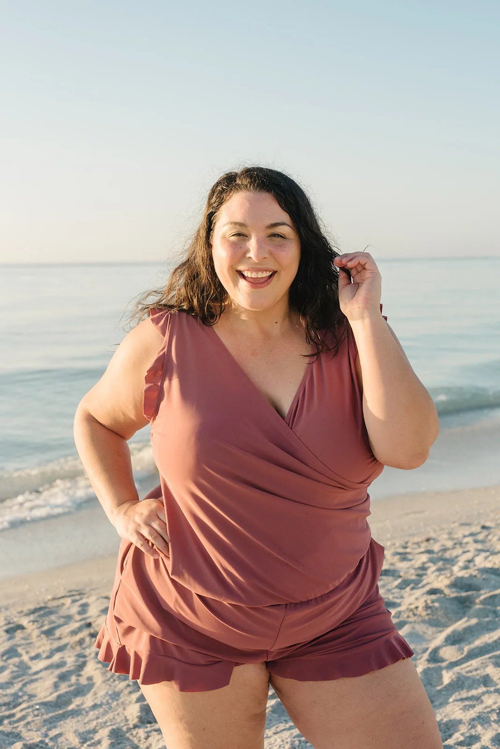 MARGARET | BATHING SUIT WITH RUFFLES AND BREAST SUPPORT