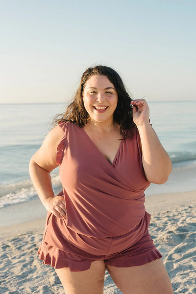 MARGARET | BATHING SUIT WITH RUFFLES AND BREAST SUPPORT
