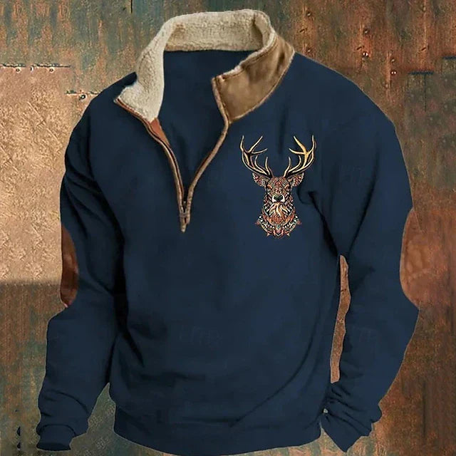 Christos – Jumper with Deer Detail