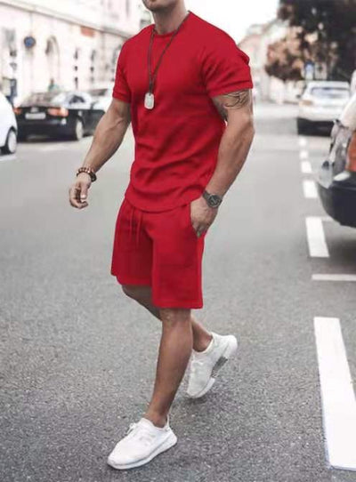 Stylish Men's Shorts and T-Shirt Set | Comfortable Casual Wear