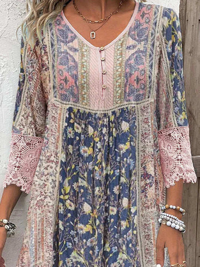 AZIRA | ELEGANT DRESS WITH PATTERN