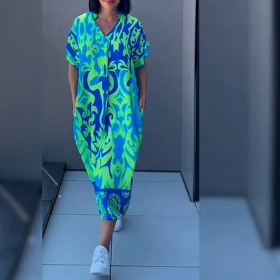 HANNAH | ELEGANT DRESS WITH PRINT