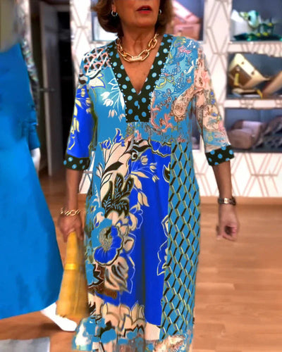 CECILIA | ELEGANT DRESS WITH PRINT
