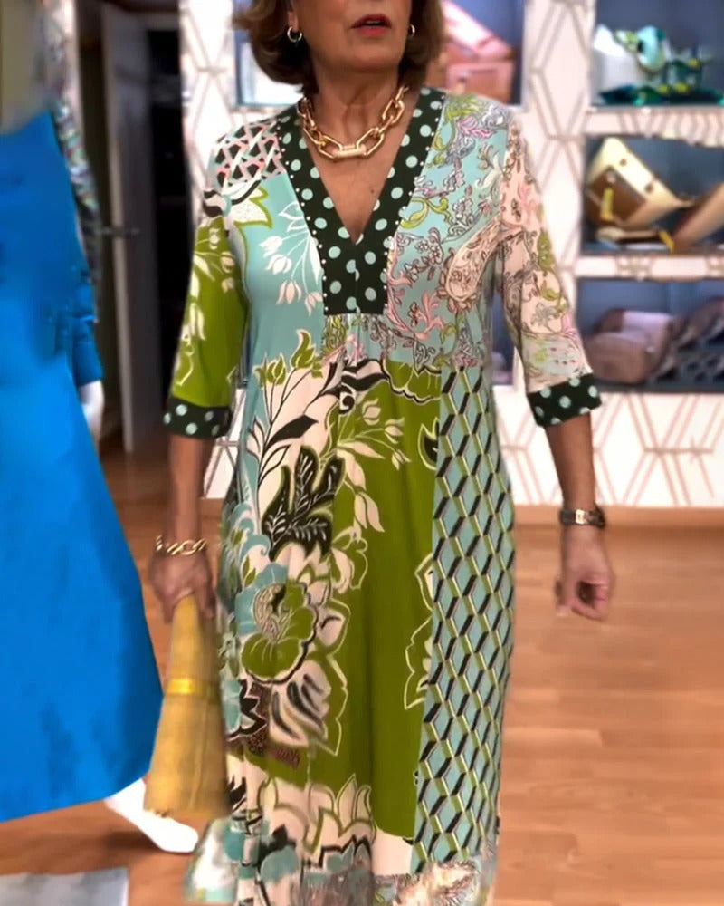 CECILIA | ELEGANT DRESS WITH PRINT