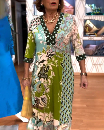 CECILIA | ELEGANT DRESS WITH PRINT