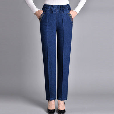 Harlow Manchester | Women's Jeans with Side Pockets and Elastic Waist