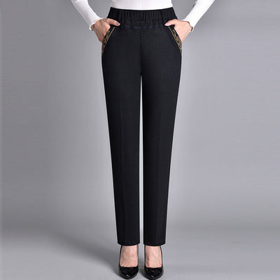Harlow Manchester | Women's Jeans with Side Pockets and Elastic Waist