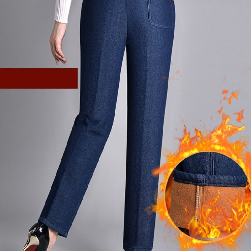 Harlow Manchester | Women's Jeans with Side Pockets and Elastic Waist