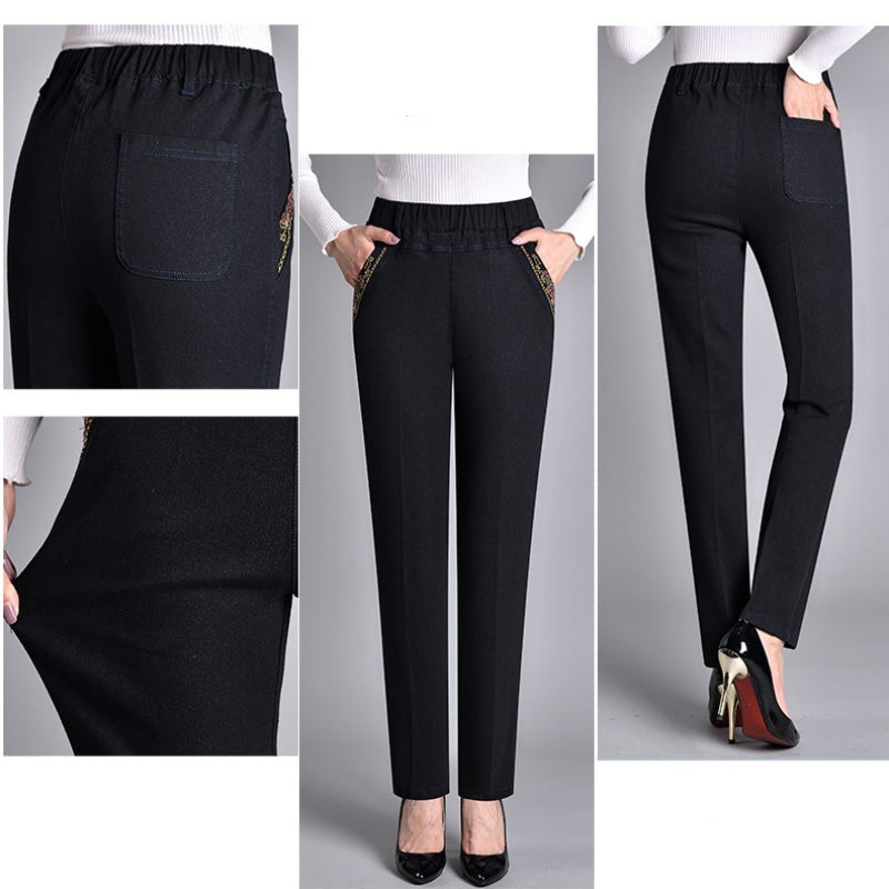 Harlow Manchester | Women's Jeans with Side Pockets and Elastic Waist